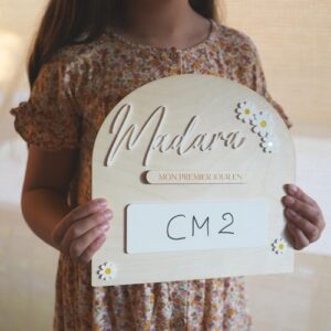 Panneau de rentrée scolaire "Marguerites"