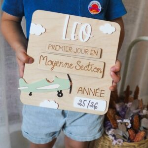 Panneau de rentrée scolaire "Avion"
